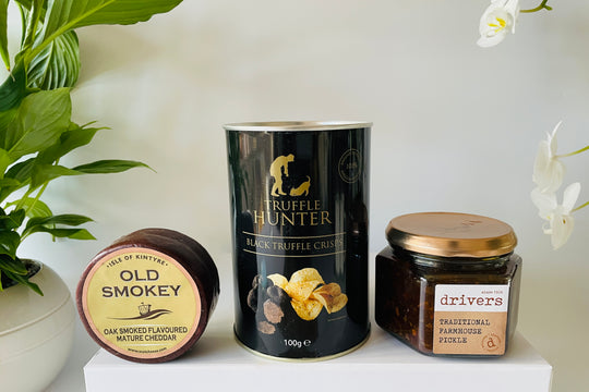 Black Truffle Crisps, Cheese and Pickle Foodie Hamper