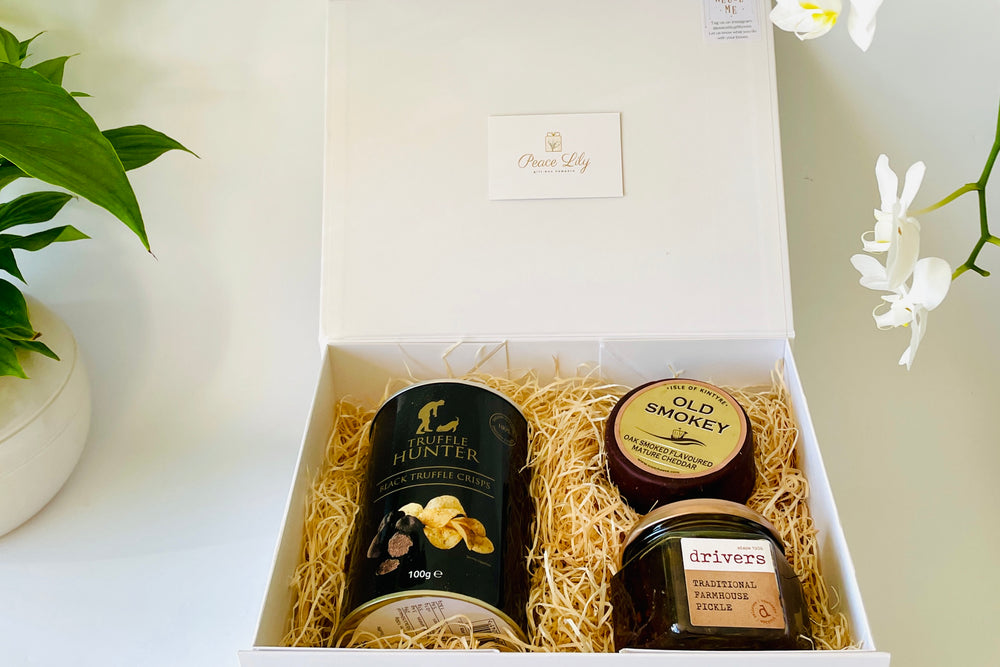 Black Truffle Crisps, Cheese and Pickle Foodie Hamper